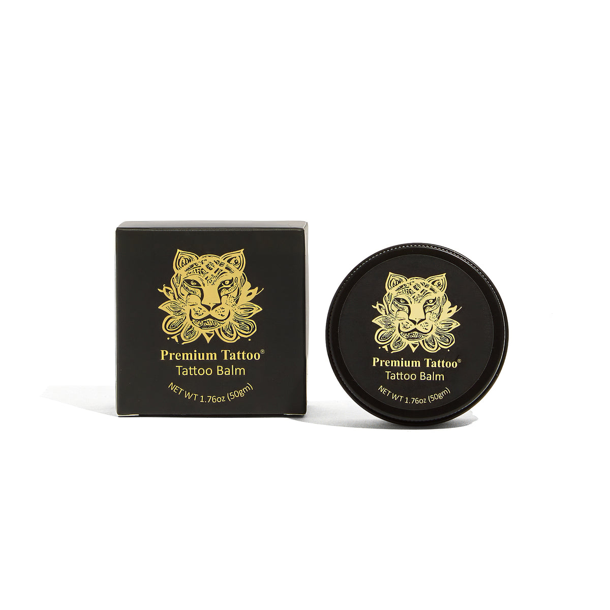 Premium Tattoo Aftercare Balm 50g tin — botanical tattoo healing balm with Shea Butter, Jojoba and Pro-Vitamin B5